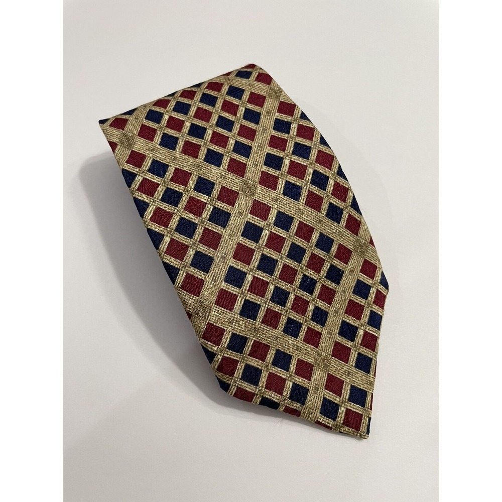 Eagle Menswear Silk Checkered Diamonds Necktie Tie 58"